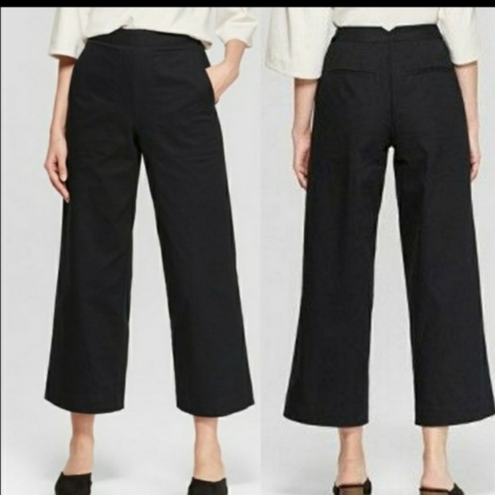 NWOT - Prologue Wide Leg High Rise Black Pants - 6